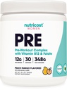 女性のためのNutricostのプレワークアウトの粉、Peach Mango、30のサービング