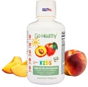 健康な子供の液体Multivitamin、免疫サポート、キッド液体マルチビタミン、高吸収ビーガンビタミン、子供ビタミンマルチビタミンピーチマンゴー - 30-60サービング
