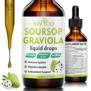 Soursop Graviolaの液体の低下- 300mg海のMoss及び100mgのElderberryと混合される2000mg純粋なSoursopのエキス-強力な細胞サポート、酸化防止リッチ、免疫Boosting - 2 Fl Oz (60ml)のびん