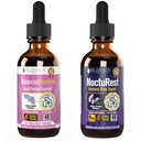Rejuvica Health Balanced Femme + NoctuRest - サポート女性バランス + 睡眠 - より良い吸収のための液体配達 - Dong Quai、Melatonin、マカ、ホップ、カモミール、テアニンなど!