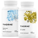 THORNE - 抗酸化&ウェルネスバンドル - セレン&ビタミンD-5000 - 甲状腺の健康と免疫機能をサポート - 60のサービング