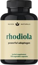 Rhodiola Rosea 600 mg | 60 のサービング | 3% Salidroside の超強力な Rhodiola の補足及び 1% ストレス サポートのための Rosavins、気分のサポート及びエネルギー - Calm のための適応物質及び焦点-グルテンフリー及び非 GMO