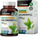 BIO KRAUTER Chlorophyll カプセル - 内部消臭剤および解毒サプリメント - ビーガン免疫サポートキャップ - 3 ヶ月の供給