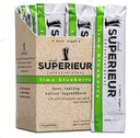 Superieur電解質粉末パケット - ビーガン電解水化粉末w / 海鉱物 - Ketoフレンドリー、非GMO、ゼロ砂糖電解物サプリメント - 健康スポーツドリンク - ライムブルーベリー(14パケット)