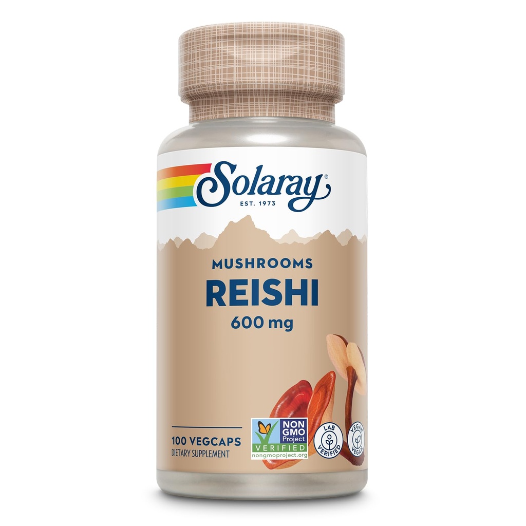 ソレイレシマッシュルーム 600mg - 免疫サポートのためのリシマッシュルームカプセル - ヴィーガン、ラボ検証 - 60日返金保証 - 100のサービング、100ベジーキャップ