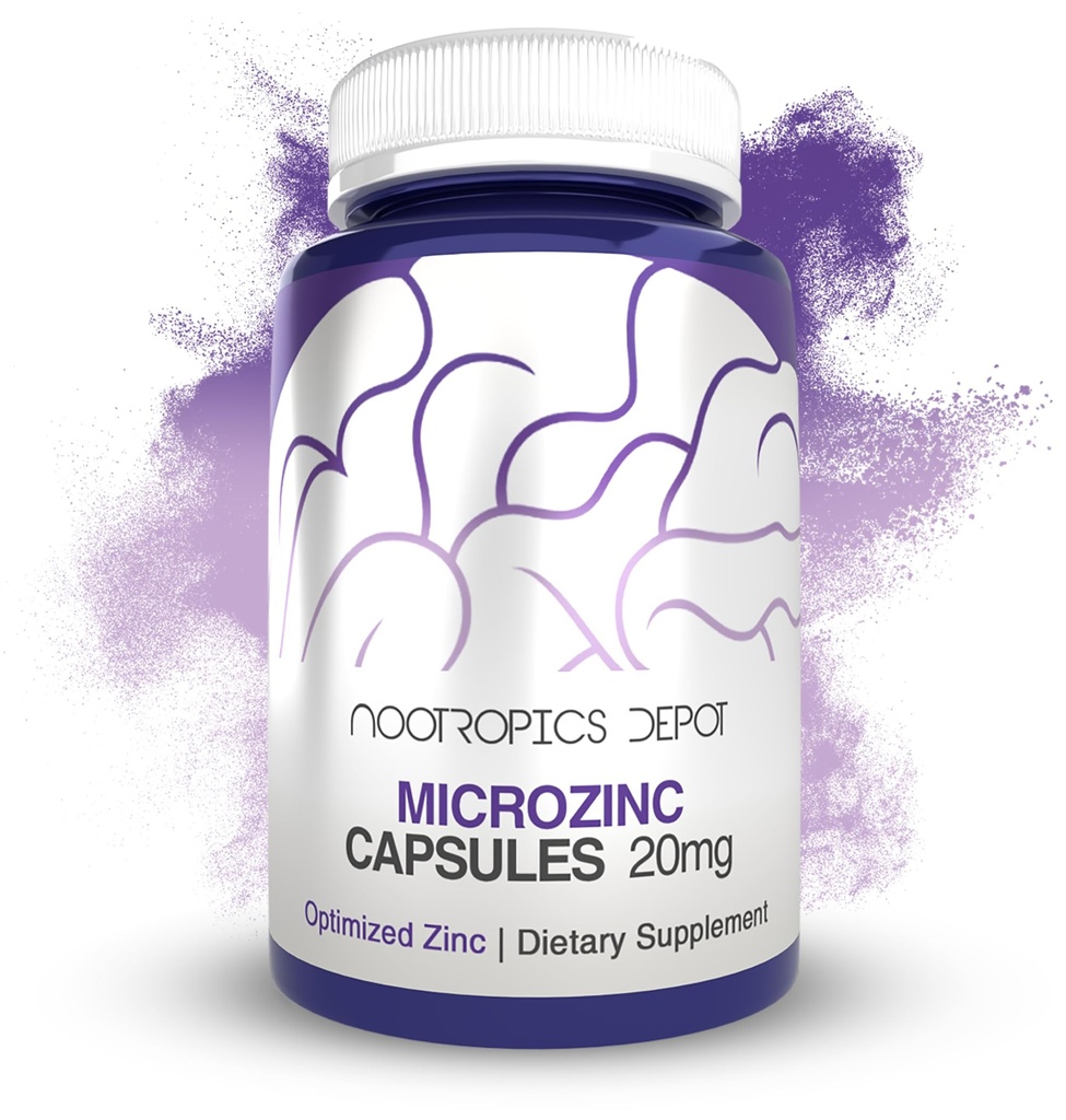 ノトropics Depot MicroZincカプセル | 20mg | 最適化亜鉛サプリメント | 90カウント
