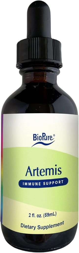 BioPure Artemis - 免疫システム、腸の健康、遺伝機能、微生物バランス、および全体的なウェルネス - 2 fl ozのバイオアクティブ化合物とアルテミジアアンヌアまたは甘いワームウッドのハーブ抽出