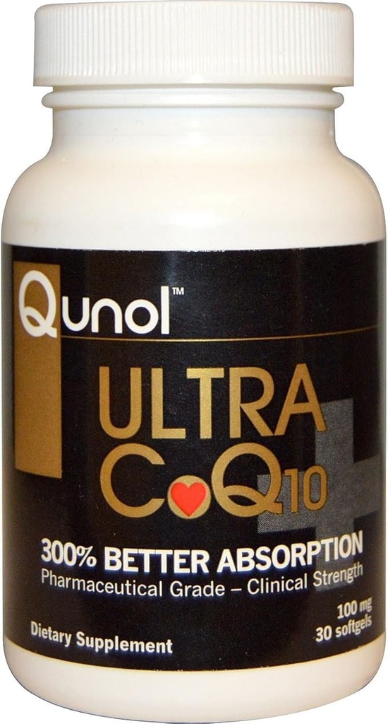 Qunol Ultra CoQ10 100mgのSoftgels - 3xのよりよい吸収、中心の健康及びエネルギー生産のための酸化防止剤、Coenzyme Q10のビタミンおよび補足、1か月の供給、30の計算