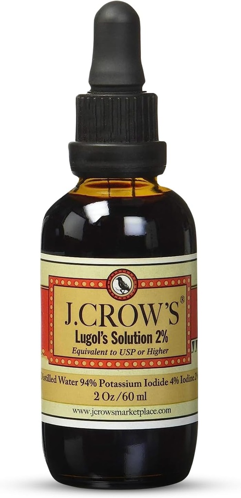 J.CROW'S® Lugol's Solution of Iodine 2% 2oz