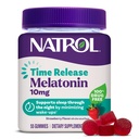 Natrol 10 mg メラトニン ガミー, 時間リリース大人のための眠りのガミー, モーニング アップを最小化, いちご風味の, 55 カウント, 55 日の供給