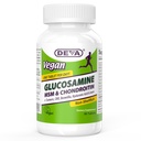 DEVA Vegan Glucosamine MSM & Chondroitin + Turmeric, CMO, Boswellia, Hyaluronic Acid & More, Improved Non-Animal Formula, 90 Tablets