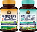 ヴィタリタウン プロバイオティック バンドル(2枚入り) | プロバイオティクス 60 Billion CFU (アイテム1) & Probiotics 120 Billion CFU (アイテム 2) | シェルフ 安定 | 消化器・免疫健康 | 30 日 供給 各々