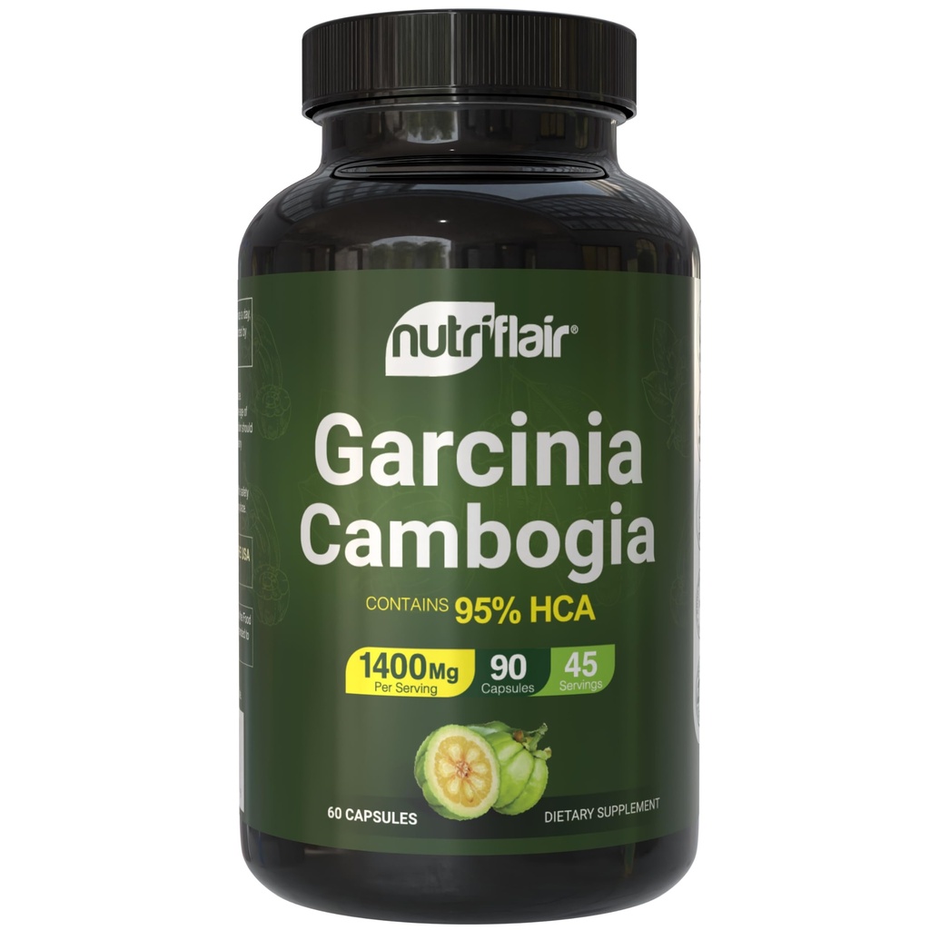 NutriFlair Garcinia Cambogia 95% HCA, 90 Capsules