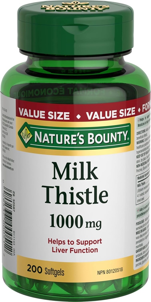 Nature's Bounty Milk このtle 値サイズ, 200 Softgels