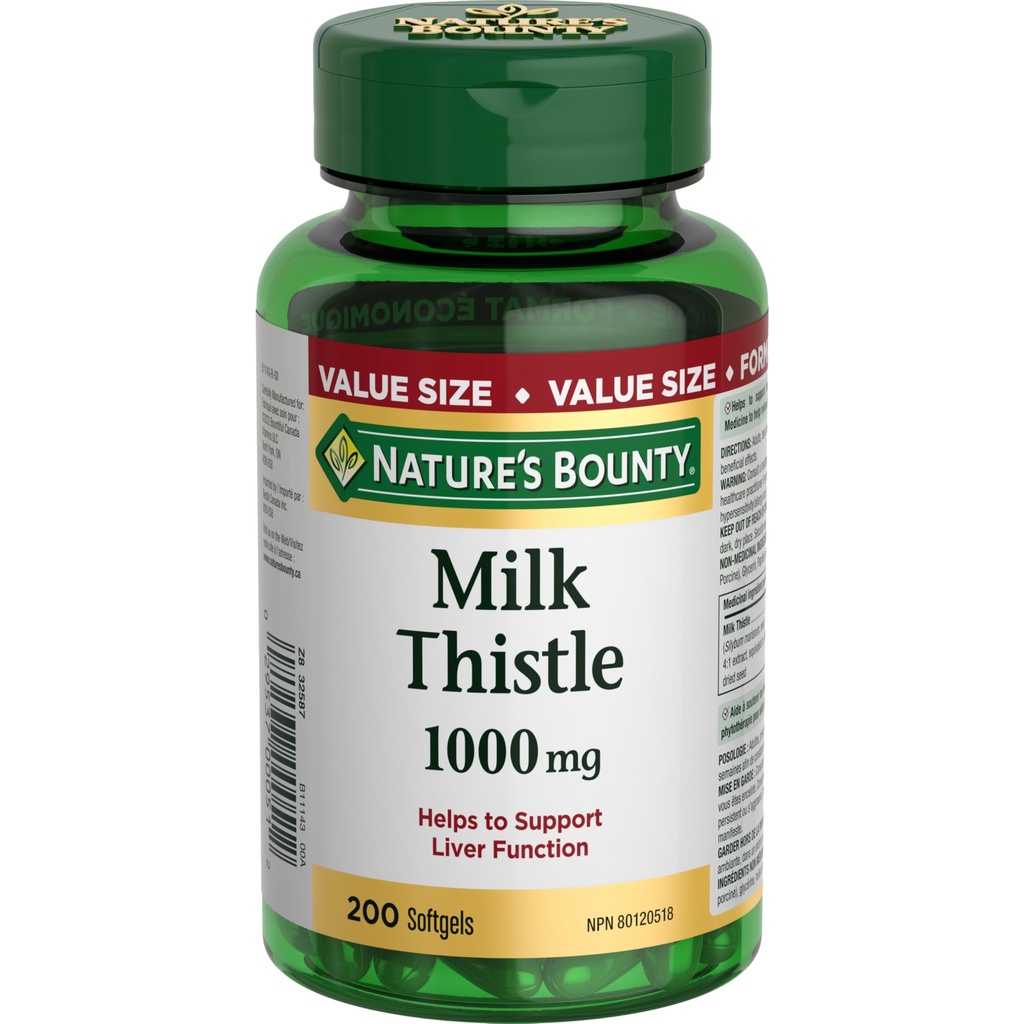 Nature's Bounty Milk このtle 値サイズ, 200 Softgels