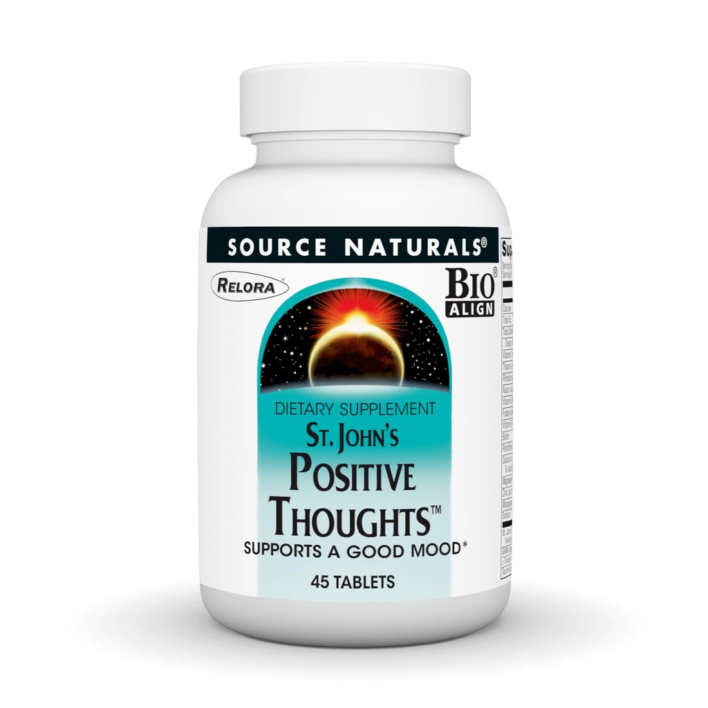 Source Naturals St. Johnの肯定的な思考 - 良い気分* - 45のタブレットを支えて下さい