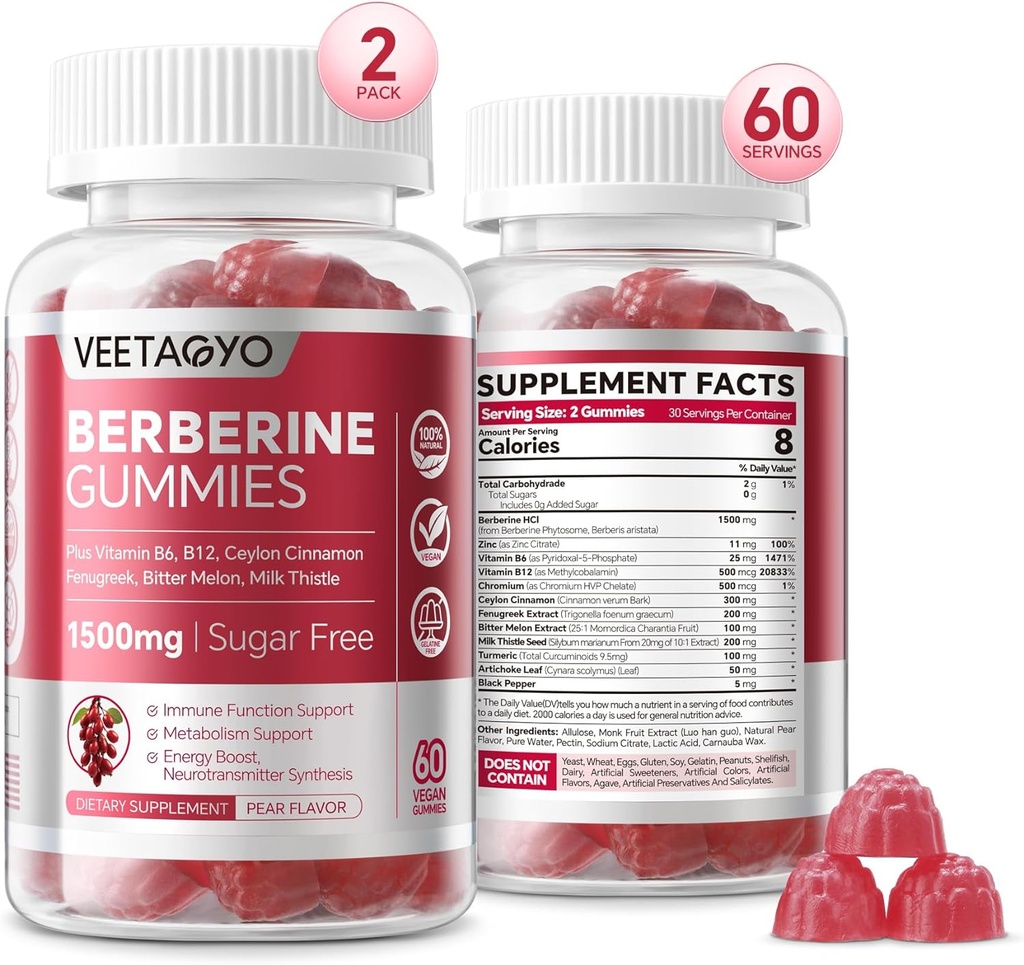 Berberineの補足1500mgのCeylon Cinnamon Gummies、Chromium、TurmericのCeylonの自然なMetabolismのバランスをとられる、インドのBarberryのエキス、120のCtsからのBerberine HClのためのBurnGreek