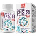 Liposomal Palmitoylethanolamide 1000のmg + Luteolin 100のmgのMicronizedのPea 99%高度に浄化される-高められた吸収およびBioavailability、60のSoftgels