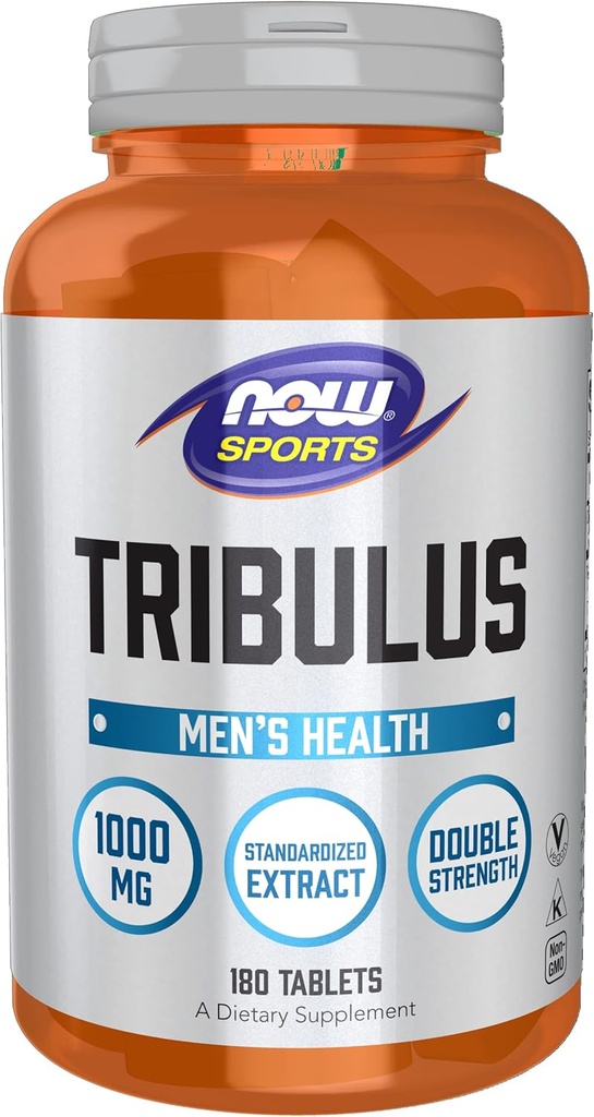 NOW Foods Sports Nutrition、Tribulus(Tribulus terrestris)1,000mg、Double Strength、Men's Health、180錠