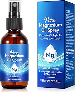 Generic Magnesium Oil Spray, Pure Magnesium Oil Spray for Feet, Nourish Skin and Promote Sleep, Topical Magnesium Oil 2 Fl.Oz