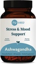 ruved Ashwagandha カプセル - 男性と女性のための有機アシュワガンダ ルート エキス サプリメント、アドレナリンの健康と全体的なウェルネス - 60 ベジタリアン キャップ (1 カウント)