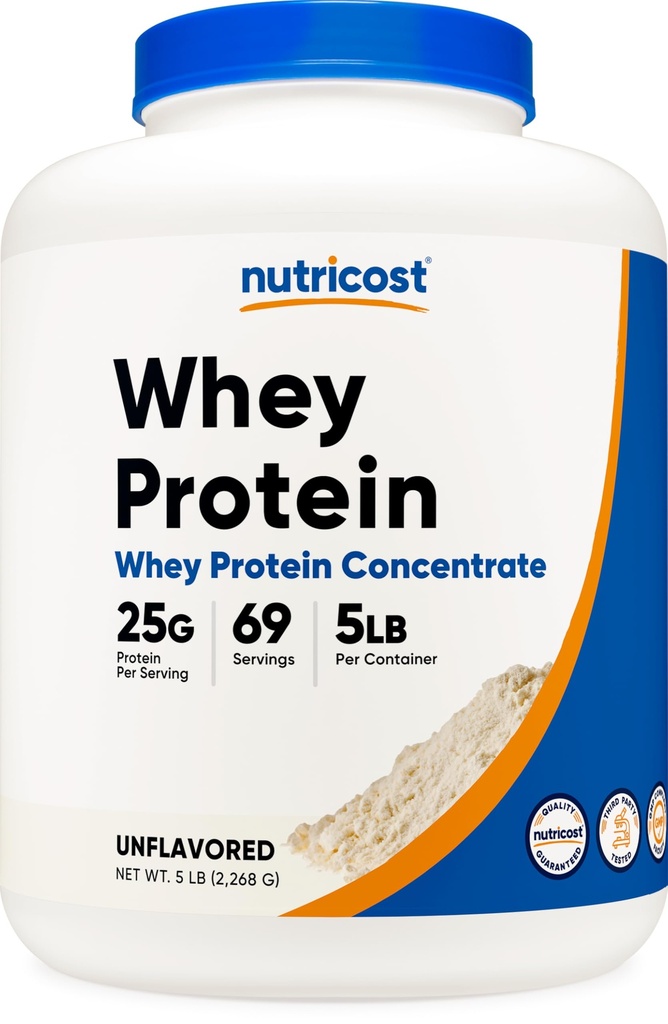 Nutricost ウィープロテインパウダー、Unflavored、5ポンド - ウィープロテインコンセントレートから