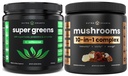 NutraChampsスーパーグリーンのアンフレーバー&スーパーマッシュルーム:究極のブレイン、グット&ボディブースト
