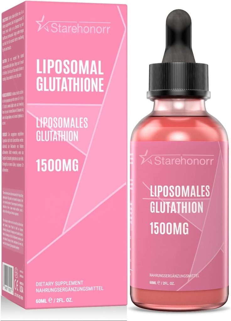 Liposomalのグルタチオンの液体1500のmgの減らされたグルタチオンの補足、2.02のoz