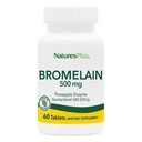 Natures Plus Bromelain - 500mg - 天然プロテオリンサプリメント - 60ベジタリアンタブレット(60サービング)