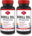 Olympianの実験室のAntarctic Krillオイル、Astaxanthin、Omega-3、EPA、DHA、免疫、接合箇所及び頭脳サポート、60のSoftgels (パッケージ2)