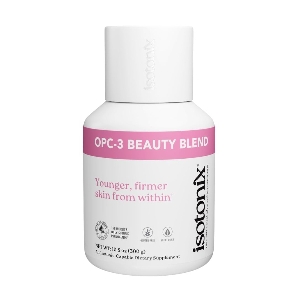 Isotonix OPC-3 美のブレンドの粉 | Pycnogenol®、ブドウの種及び赤いワインのエキスとのコラーゲン サポート | 毛皮および釘はBiotin 及び Hyaluronic の酸と補います | 酸化防止の粉 - 90 のサービング
