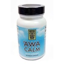 「Awa Calmカプセル - カヴァベースのハーブサプリメント30%カヴァラトン、カラムースルート、パッションフラワー、レモンバーム&ホップ(120カプセル)