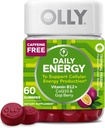 OLLY毎日のエネルギー ガミー、カフェイン無料、ビタミンB12、CoQ10、Goji Berry、大人のChewableの補足、熱帯味- 60の計算