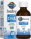 Garden of Life Baby DHA Drops, 600mg Omega 3 DHA Vegan for Baby's Brain & Eyes from Vegetarian Friendly Plant Based Sources (No Fish Oil) for Babies & Toddlers, 37.5 mL (1.26 fl oz) Liquid
