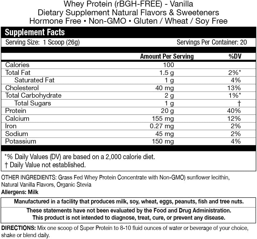 Fortifeyeの極度のニュージーランドの草はWheyの蛋白質のバニラの味、20のサービング、1のパック-ワークアウト、スポーツの栄養物のためのNon-Denaturedの有機性草の送り状蛋白質の粉及び免疫システムを改善します