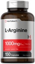 ホルバハチL-アルギニン1000mg | 150カプセル | 無料のフォームサプリメント | 非GMO&グルテンフリー
