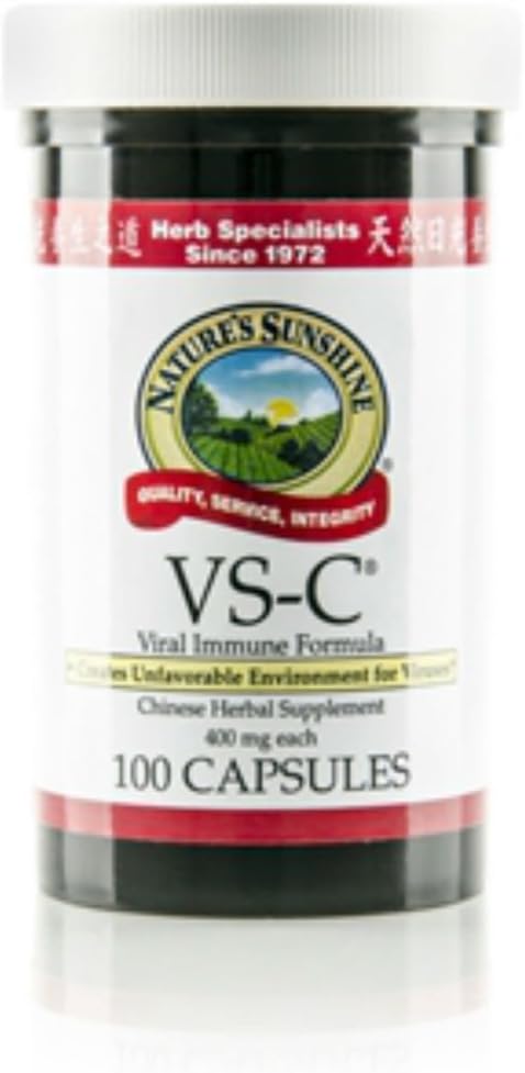 Naturessunshine VS-Cは免疫システム中国の草の補足100のカプセルを支えます(2のパック)