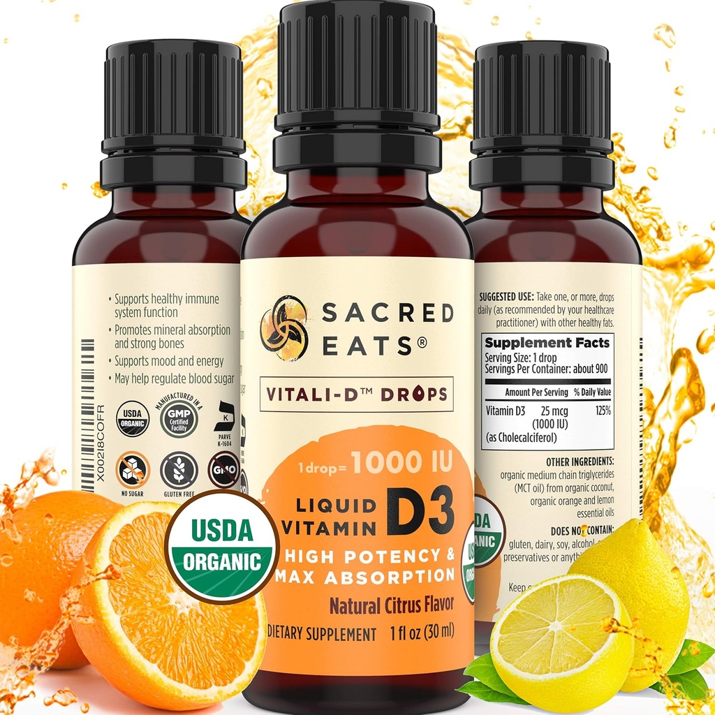 有機性液体ビタミンDは、子供と大人、砂糖無料のためにドロップします。 ココナッツMCTオイルで1,000 IU/Dropを使用するのは簡単です。 先月、高用量に最適です。 最高の吸収VIT D3の補足。 素晴らしい味(シトラス)