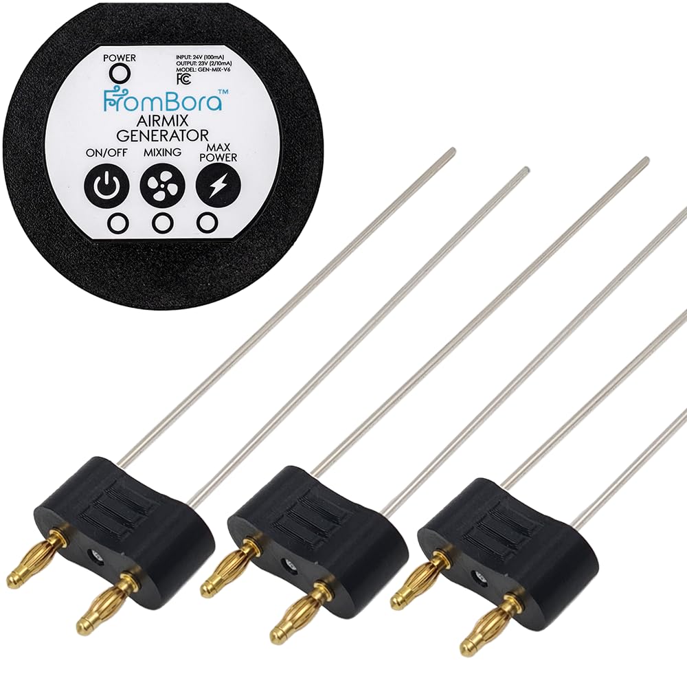 AirMixのコロイド銀の発電機のキット+ 3pc 12ga 6"予備品の銀製の組