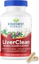 Ridgecrest Herbals LiverClean、Harbal Liverサポートサプリメント、Blessed Thistle、Danddelion、Detox、Cleanseサポート、健康なベール(60キャップ、30サーブ)
