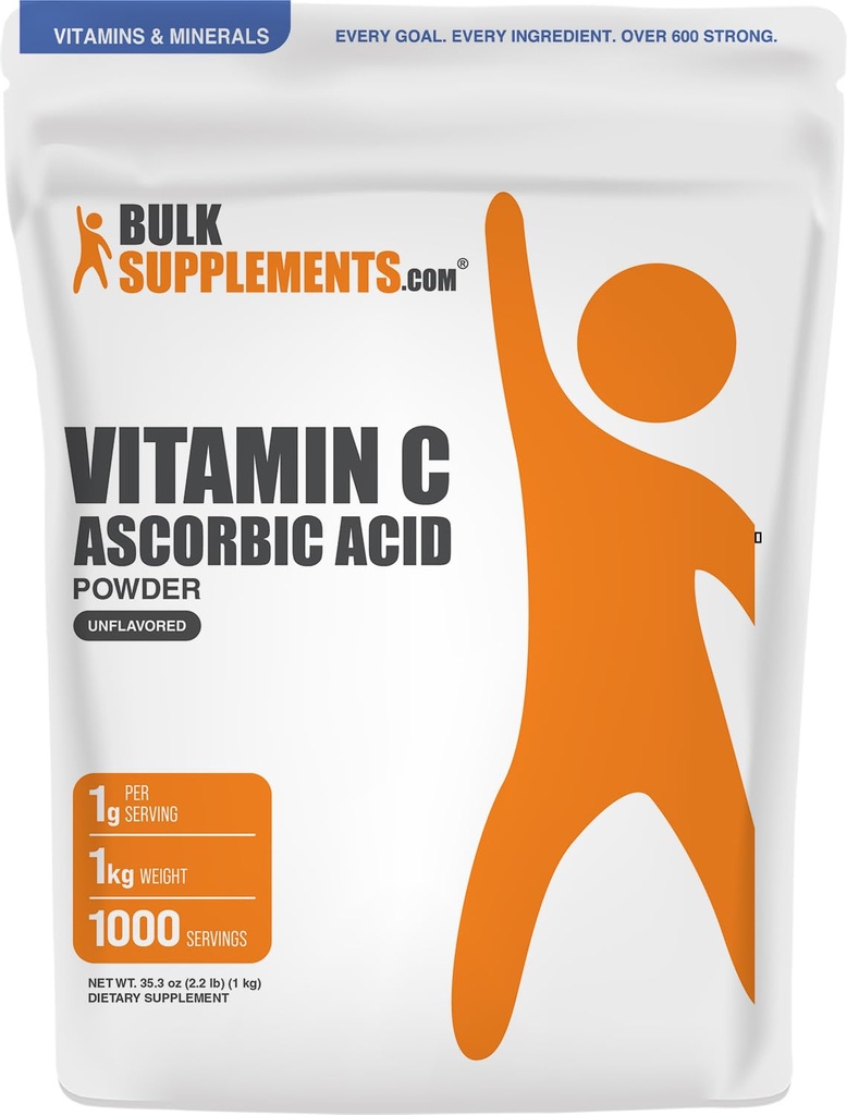 BulkSupplements.comアルファリポ酸パウダー - ALAサプリメント、抗酸化サプリメント - グルテンフリー、600mg/サービング、1kg(2.2ポンド)(パッケージ1)