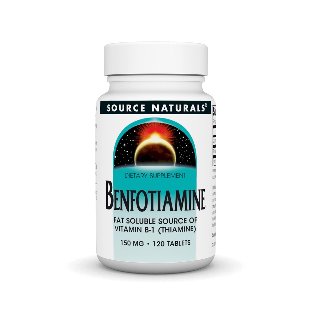 源のNaturals Benfotiamine、ビタミンB-1、150のmg - 120のタブレットの脂肪質の容解可能な源