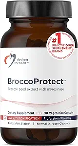 健康BroccoProtectブロッコリー種子&マスタード種子のサプリメントの設計 - バイオアベイラビリティ(90カプセル)を最適化するためにMyrosinase酵素で強化