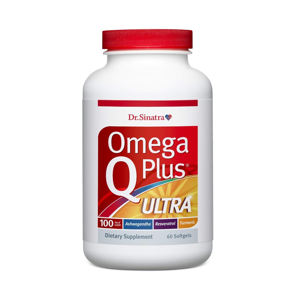 Sinatra Omega Q Plus Ultra | ストレス救済のためのAshwagandhaによる心の健康と健康老化の高度で包括的なサポート