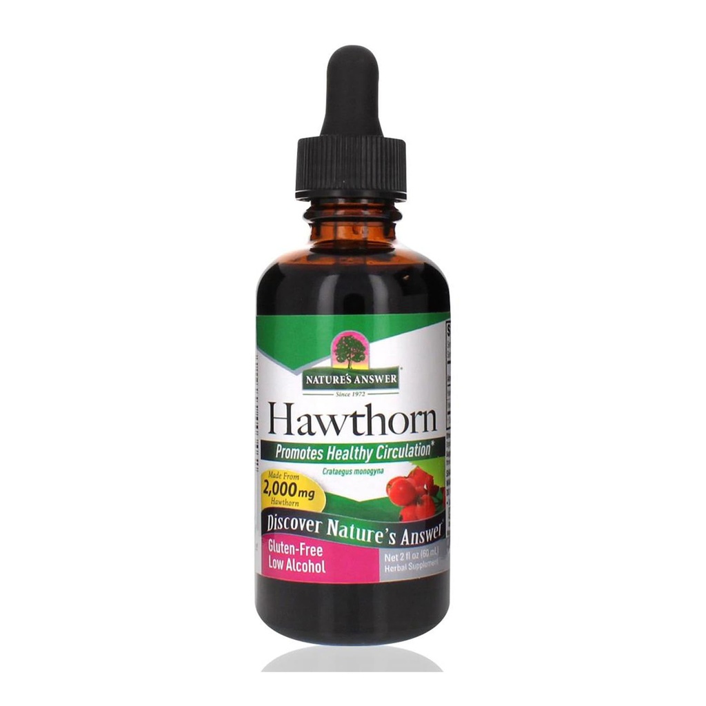 Nature's Answer Organic Hawthorn Extract 2 Oz - 低アルコール、グルテンフリー、コシャ - ハートサポート - Hawthornベリーティーに最適