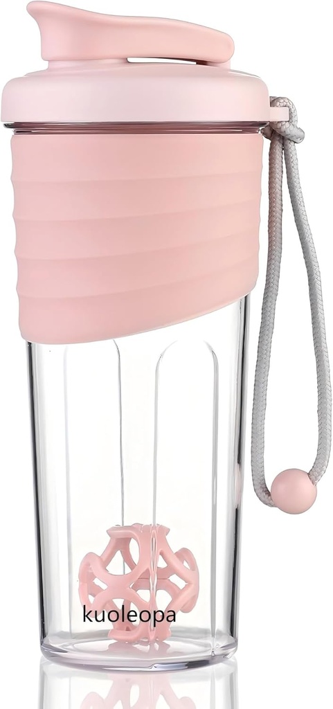 蛋白質のためのシェーカーのびんは、24のoz、Whiskの球が付いているプロテインのシェーカーのびん、ミキサーのびん、蛋白質のびん、携帯用前ワークアウトの健康な蛋白質の飲み物のシェーカーのコップ、ピンクを飲みます