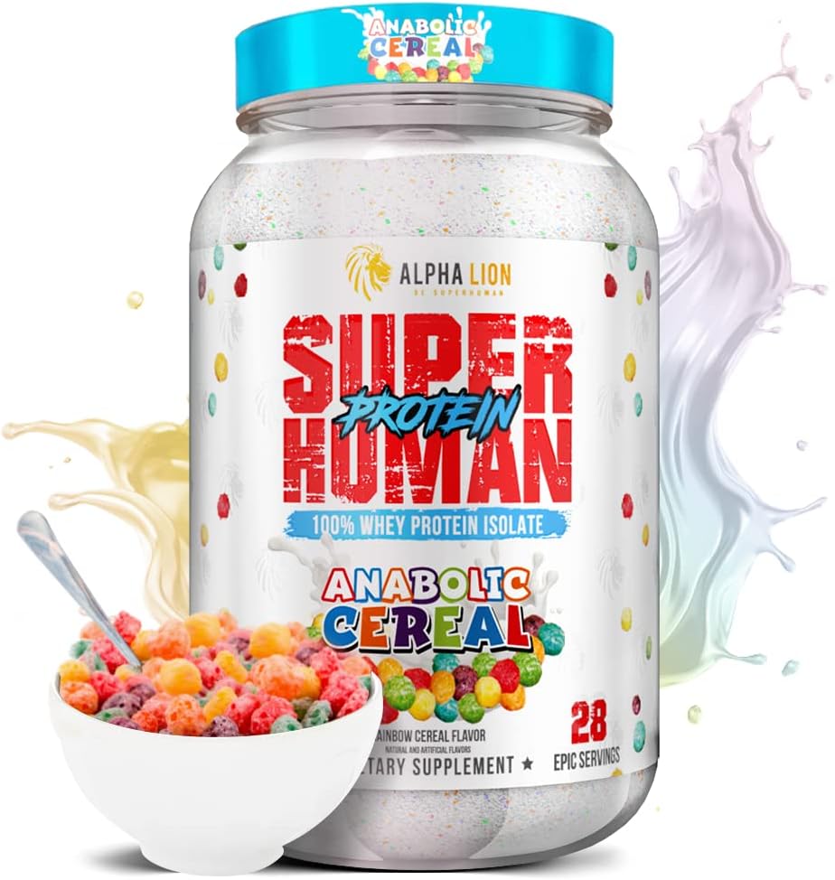 ALPHA LION Superhumanの乳清蛋白質の粉、大きいTastingの純粋な隔離剤、低いCarb、砂糖、Bloatのポストのワークアウト、筋肉回復及び成長(28のサービング、同化Cereal) 31.2175 Ounce