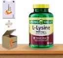 L-Lysine 1000 mg錠•免疫サポート&皮膚健康•スプリングバレー+ヴェナのステッカーによる100カウント(パッケージ1)