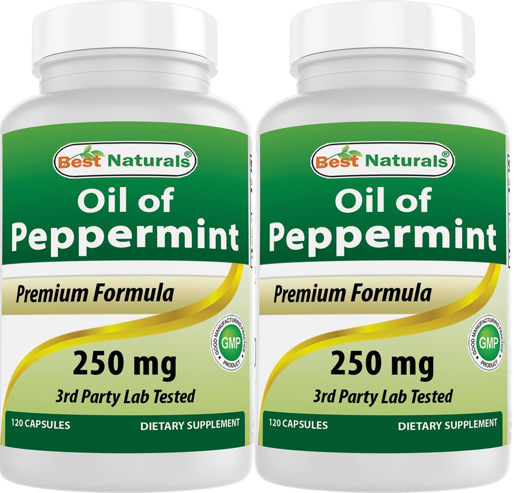 ベストナチュラルズペパーミントオイル250mg 120カプセル(120カウント)