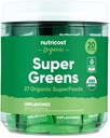 Nutricostオーガニックスーパーグリーン(非風味)20スティックパック - グルテンフリー、非GMO